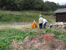 新墓地予定地での地鎮祭